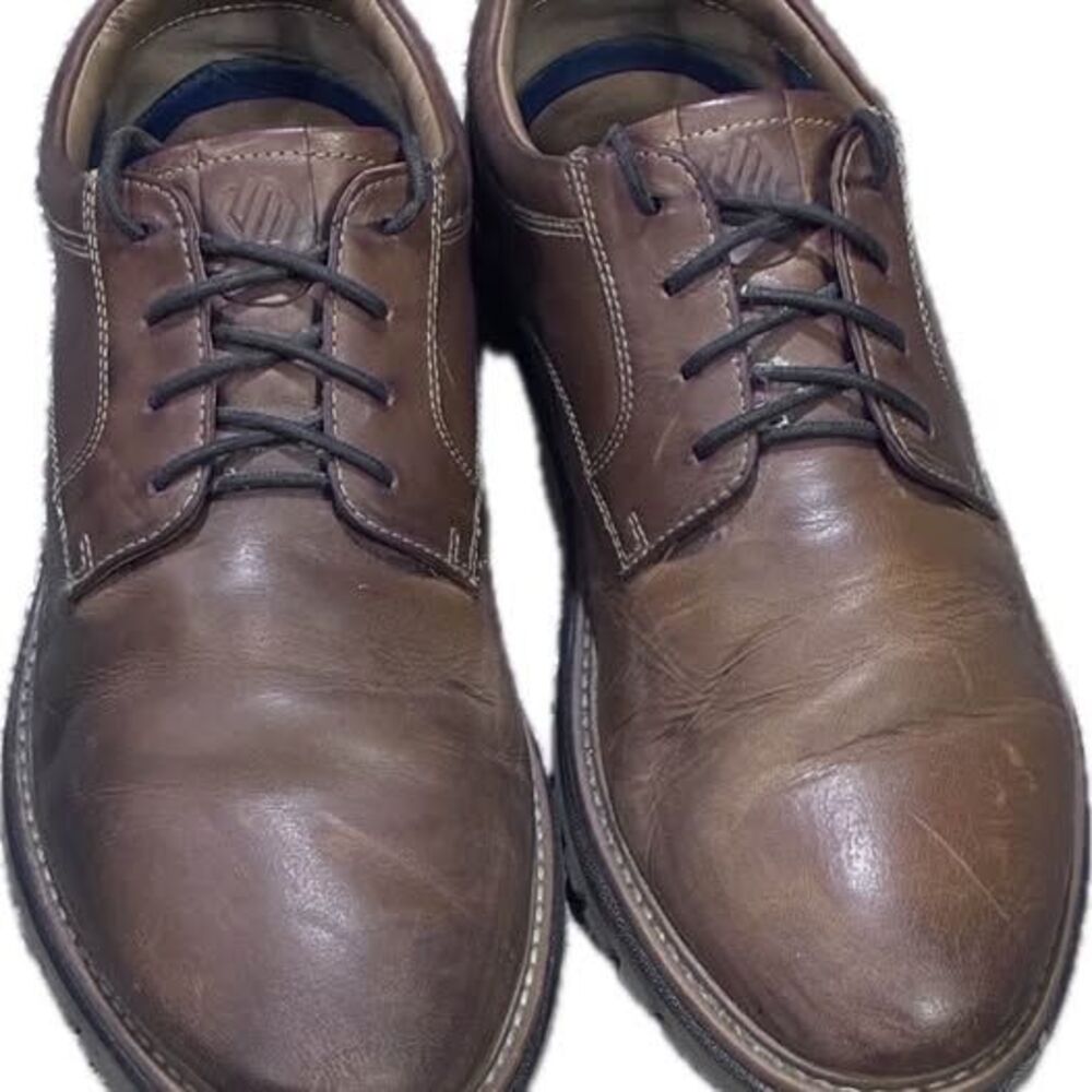 Johnston & Murphy Men's Brown Leather Oxford Shoes